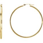 47mm Hoop Earrings 14K yellow Gold